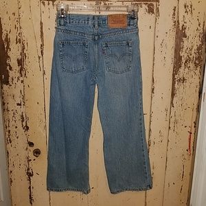 Boy's Levi's 527 boot cut blue jeans 7X regular